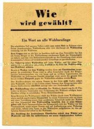 Anleitung für "Wahlneulinge" zu den Gemeindewahlen 1946