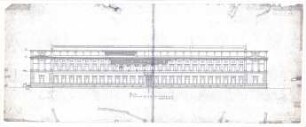 Döllgast, Hans; München; Alte Pinakothek, Wiederaufbau - Nordseite (Ansicht)
