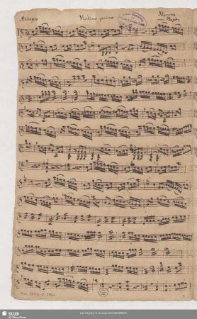 2 Hymns - Mus.3356-E-501a : Coro, orch, bc