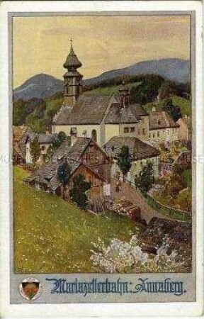 Ansicht von Annaberg; Postkarte des Deutschen Schulvereins, Nr. 715