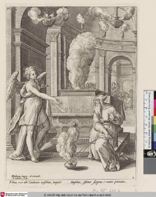 [The Annunciation of John's Birth to Zacharias; Die Verkündigung der Geburt Johannes des Täufers]