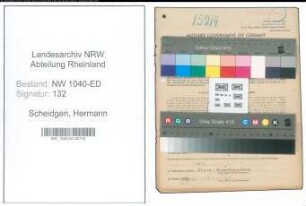 Entnazifizierung Hermann Scheidgen , geb. 01.03.1887 ()