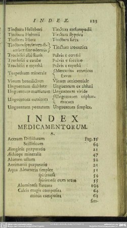 Index Medicamentorum