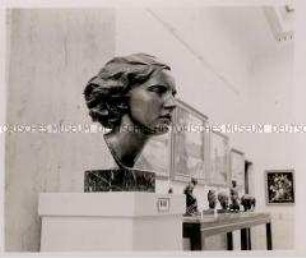 München, Bildhauer Professor Ferdinand Liebermann, Kunstausstellung, Porträtbüste