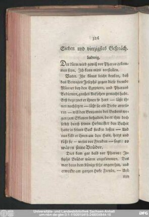 Sieben und vierzigstes Gespräch.