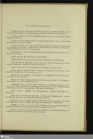 Autorenverzeichnis