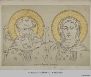 Köpfe der Heiligen Benedikt und Lucilla