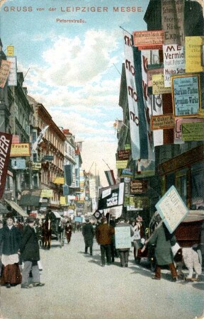 Gruss von der Leipziger Messe: Petersstraße