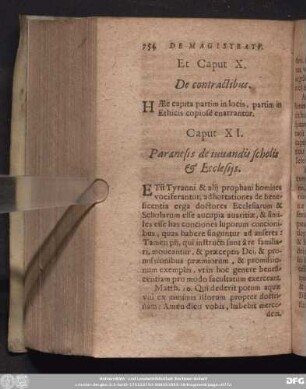 Caput XI. Paraenesis de iuvandis scholis [et] Ecclesiis.