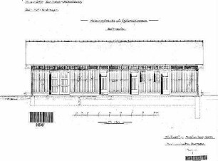 Endingen: Nebengebäude mit Güterschuppen Bahnansicht