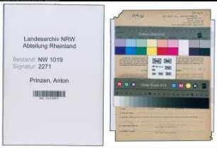 Entnazifizierung Anton Prinzen , geb. 08.11.1910 (Stadtinspektor)