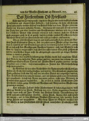 Das Fürstenthum Ost-Frießland