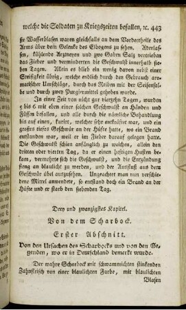 Drey und zwanzigstes Kapitel. Von dem Scharbock.