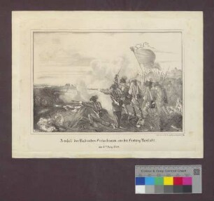 Ausfall der Badischen Freischaaren aus der Festung Rastadt [Rastatt], am 8.ten July 1849.