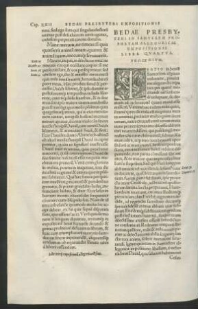 Bedae Presbyteri In Samuelem Prophetam ... Liber Quartus.