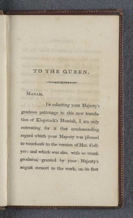 To the Queen.