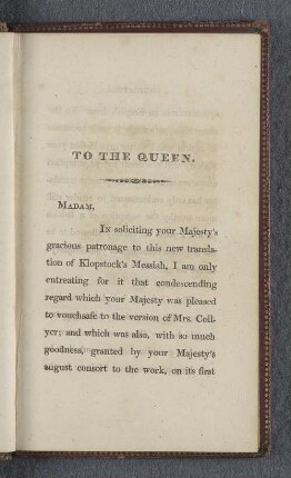 To the Queen.