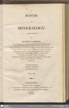 2: A system of mineralogy