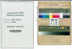 Entnazifizierung Hermann Alsfasser , geb. 17.07.1896 (Reichsbahnpraesident)