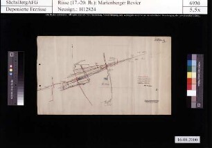 Sachsenerz Bergwerksgesellschaft mbH, Betriebsabteilung Ehrenfriedersdorf Vereinigt Feld Fundgrube bei Ehrenfriedersdorf, Stollnsohle, 1., 2. und 3. Gezeugstrecke