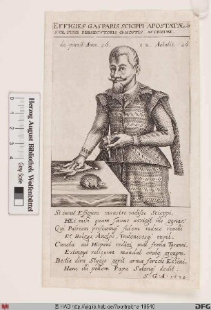 Bildnis Caspar Schoppe (lat. Gaspar Scioppius)