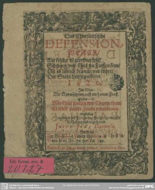 Das chursächsische Defension-Werck