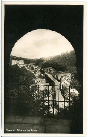 Tharandt. Blick von der Ruine