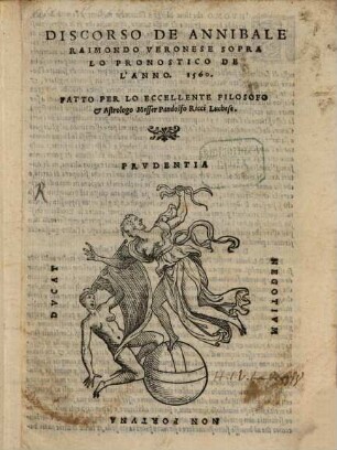 Discorso sopra lo pronostico del'anno 1560, fatto per Pandolfo Ricci