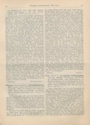 122-123 [Rezension] Kries, Die preussische Kirchengesetzgebung