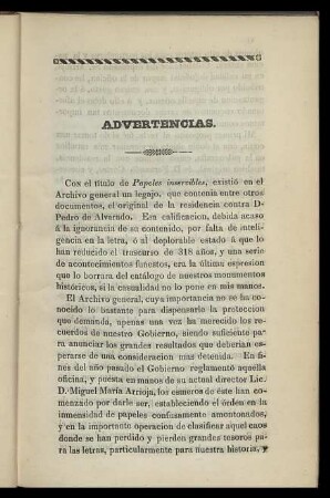 Advertencias.