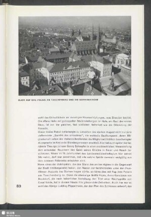 Blick auf das Palais am Taschenberg und die Sophienkirche