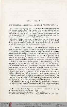 Chapter XII: The christian inscriptions of south-western Phrygia