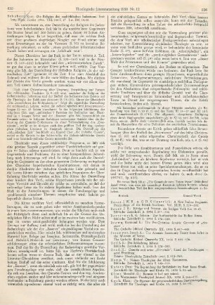 835-836 [Rezension] Schubert, Kurt, Die Religion des nachbiblischen Judentums