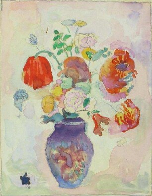 Blumenstilleben mit Mohn