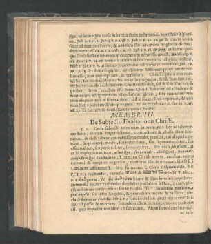 Membr. III. De Subiecto Exaltationis Christi.