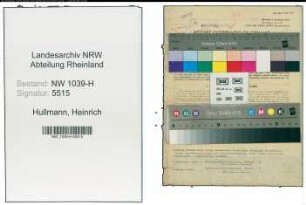 Entnazifizierung Heinrich Hullmann , geb. 01.06.1901 (Jurist)