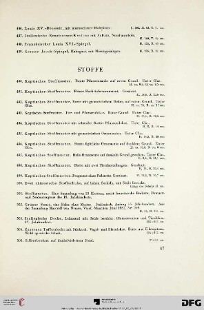 Stoffe (Nr. 490-513)