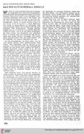 N.F. 11.1931: Was der alte Burgwall erzählt