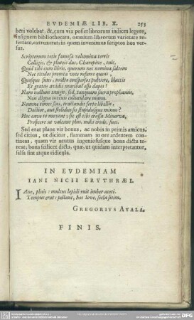 In Eudemiam Jani Nicii Erythraei