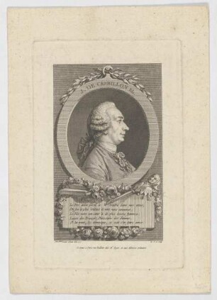 Bildnis des J. de Crébillon