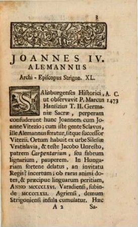Archi-Episcopi Strigonienses Compendio Dati, 2
