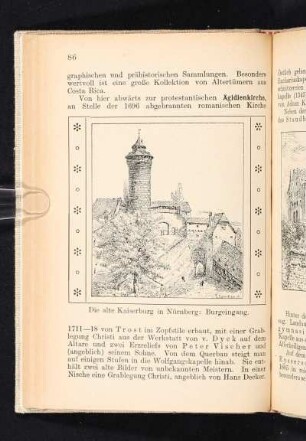 Die alte Kaiserburg in Nürnberg: Burgeingang.