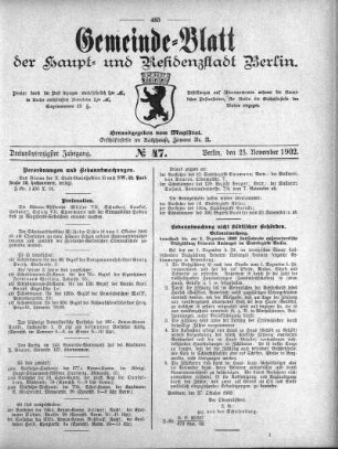 1902,47: No. 47, 23. November 1902