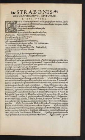 Strabonis Geographicorum Epitomae.