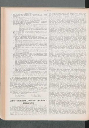 Ueber unsittliche Literatur- und Kunsterzeugnisse