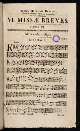 1-19, Missa I.