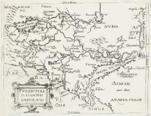 Belgici Leonis Chorographia "Das ist Ein Newe Landt beschreibung d. Belgischen Lewen in XVII Prouncien d. gantzen Niderlandts außgetheylet", Kt. 18: Prebiteri Johannis Imperium