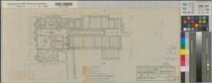Münster (Münster) Um- und Erweiterung der Chirurgischen Klinik der Universität Haus Rosenbach Grundriß Kellergeschoß 1960 1 : 100 30 x 70 Pause Staatshochbauamt Münster Regierung Münster Nr. 33950