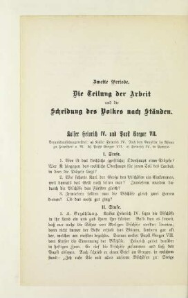 Kaiser Heinrich IV. und Papst Gregor VII.