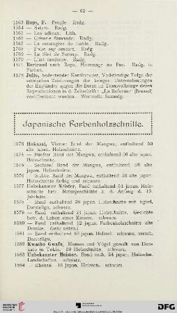 Japanische Farbenholzschnitte (Nr. 1573-1765)